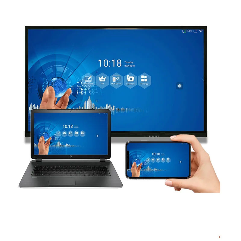 YCZX 55 65 75 85 86 98 110 дюймов 4k цифровая умная плоская панель Мульти-сенсорный экран светодиодные интерактивные доски для школьного обучения