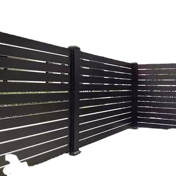 Modern Privacy protective Aluminum shutter fence as window blind style fence  Modern Fence for home garden