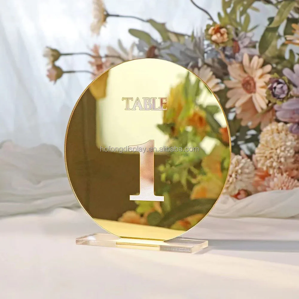 Custom Acrylic Wedding Table Number, Frosted Arch With Stand For Wedding Table Store Centerpieces
