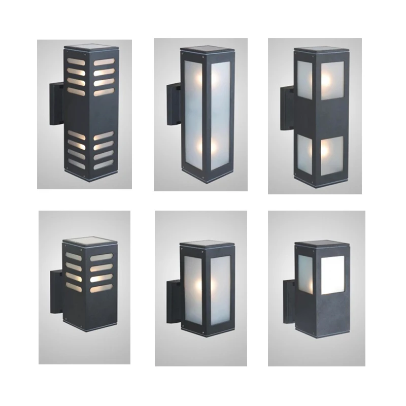 Modern Waterproof Exterior Vintage E27 Outdoor Wall Light Up And Down Led Wall Light Fixture