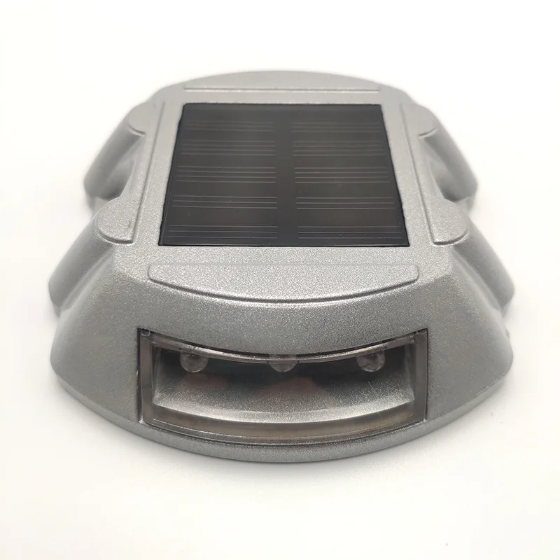 LED Cat Eye Outdoor Waterproof Aluminum Solar Flashing Cats Eyes Road Stud Raised Pavement Marker