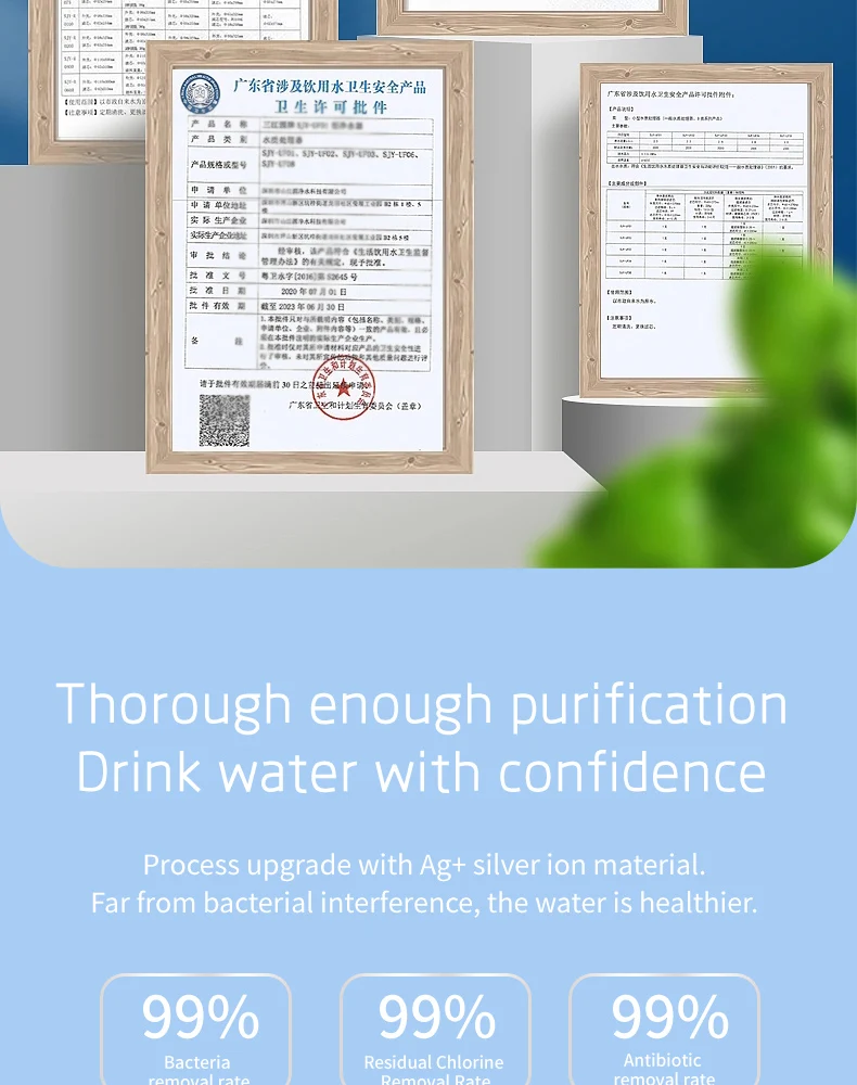 Bacteriostatic sintering CTO activated carbon filter purifier pure water machine filter 10 inch sintered activated carbon filter