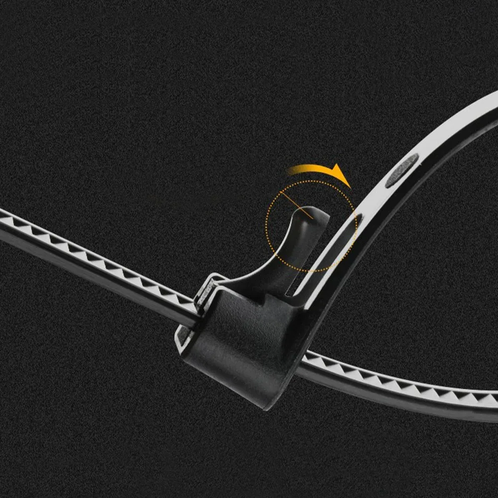 reusable self-locking plastic nylon cable ties, fixed nylon cable ties and detachable zipper cable ties, binding straps