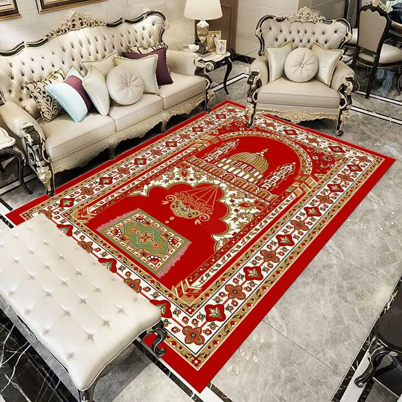 Wholesale rate Living Room Area Rug Prayer Rugs and Carpets Accept Customized 3d Print Prayer Mat