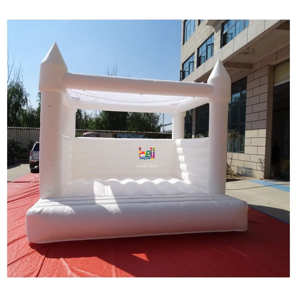 Free Shipping To USA Commercial Party Rental Equipment Inflatable White Toddler Bounce House