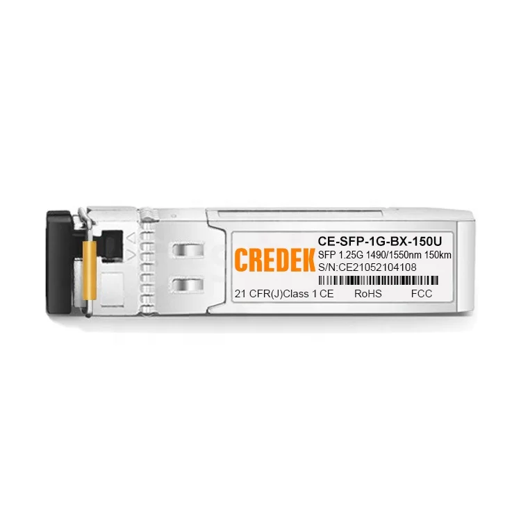 1.25G 150km SFP Single Mode One Fiber DDM DOM 1000BASE 150km BiDi SFP Transceiver Module