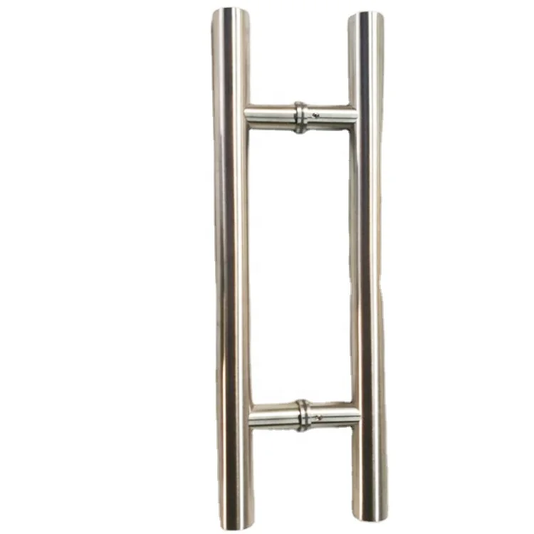 Качественная дверная ручка из нержавеющей стали и закаленного стекла