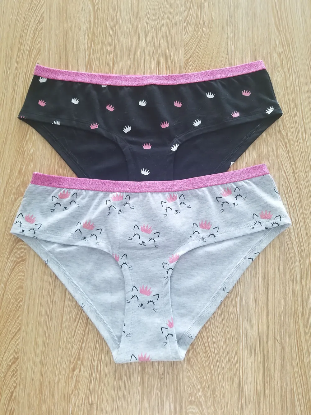 OEM Soft Cotton & Lace Girls Underwear Panties