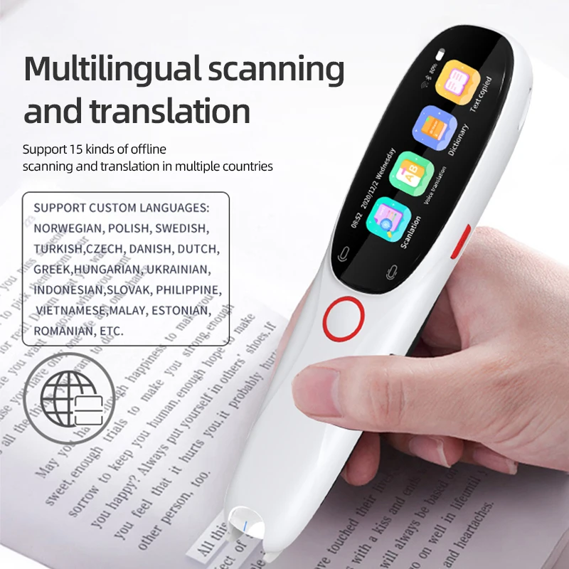 Customization Ai Offline Smart Scanner Translation Pen Intelligent Voice Scan Pen Translator Voice Translate Device