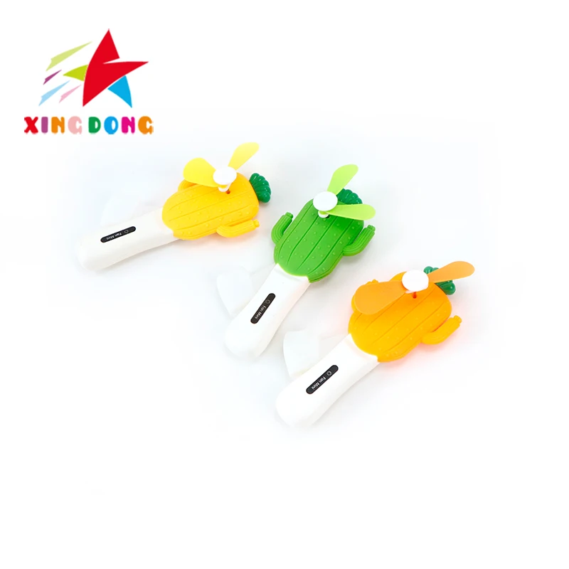 Cute cartoon  hand press fan folding blades handheld portable air cooler refresh manual fan candy toys for kids