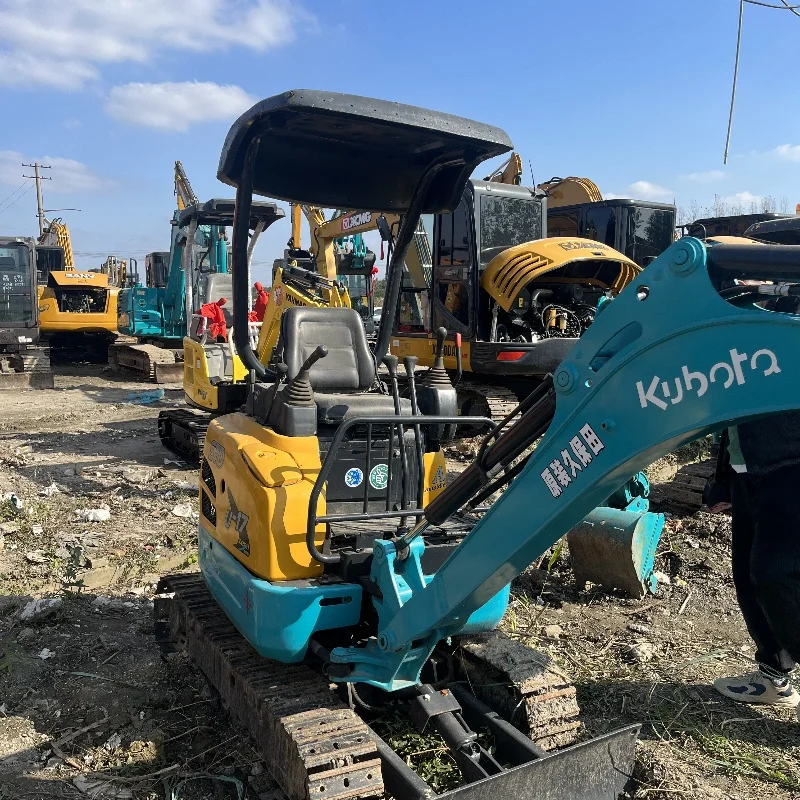 Used original Kubota U-17 mini excavator for sale 1.7-2 tonne capacity with original pump and motor core components