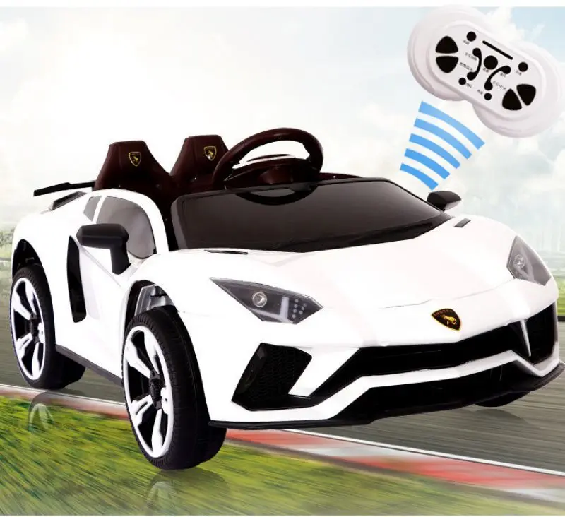 Children electric four-wheel vehicle shock absorption three speed regulation double high hydraulic rod door opening