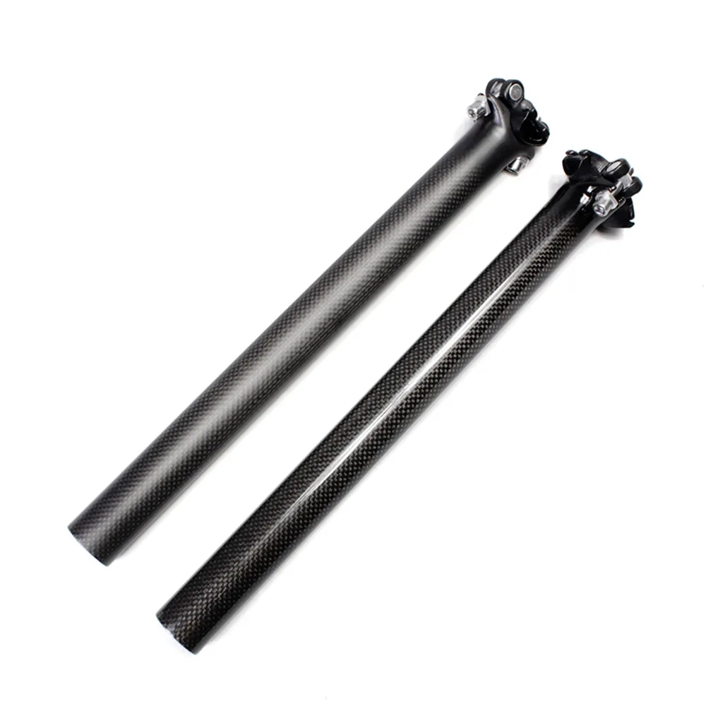 Lightweight carbon fiber bicycle seat post/27.2/30.8/31.6 MTB fixed gear seat post straight seat post