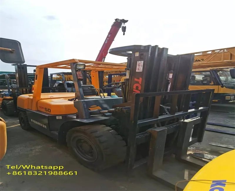 Used TCM FD50 Forklift 5 Ton LPG Forklift