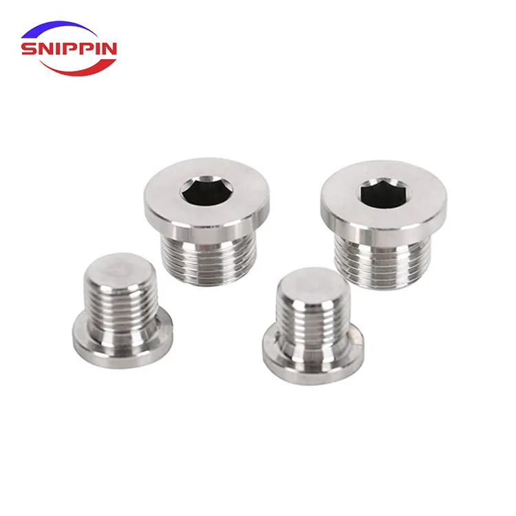 G1/8 G1/4 G3/8 G1/2 G3/4 G1-1/4 G1-1/2 G2Male Hex Socket End Cap Fluorine Rubber Ring Flange Hexagon Plug Water Oil Pipe Fitting