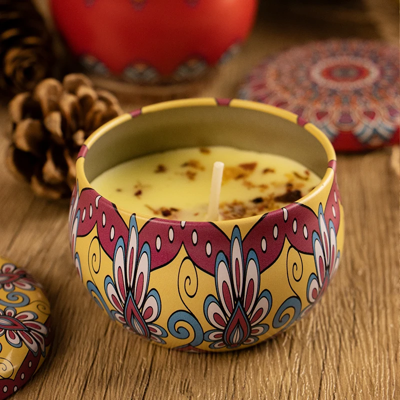 Hand Made Luxury Soy Wax Candle Aromatherapy Jar Container Scented Soy Wax Desert Candles