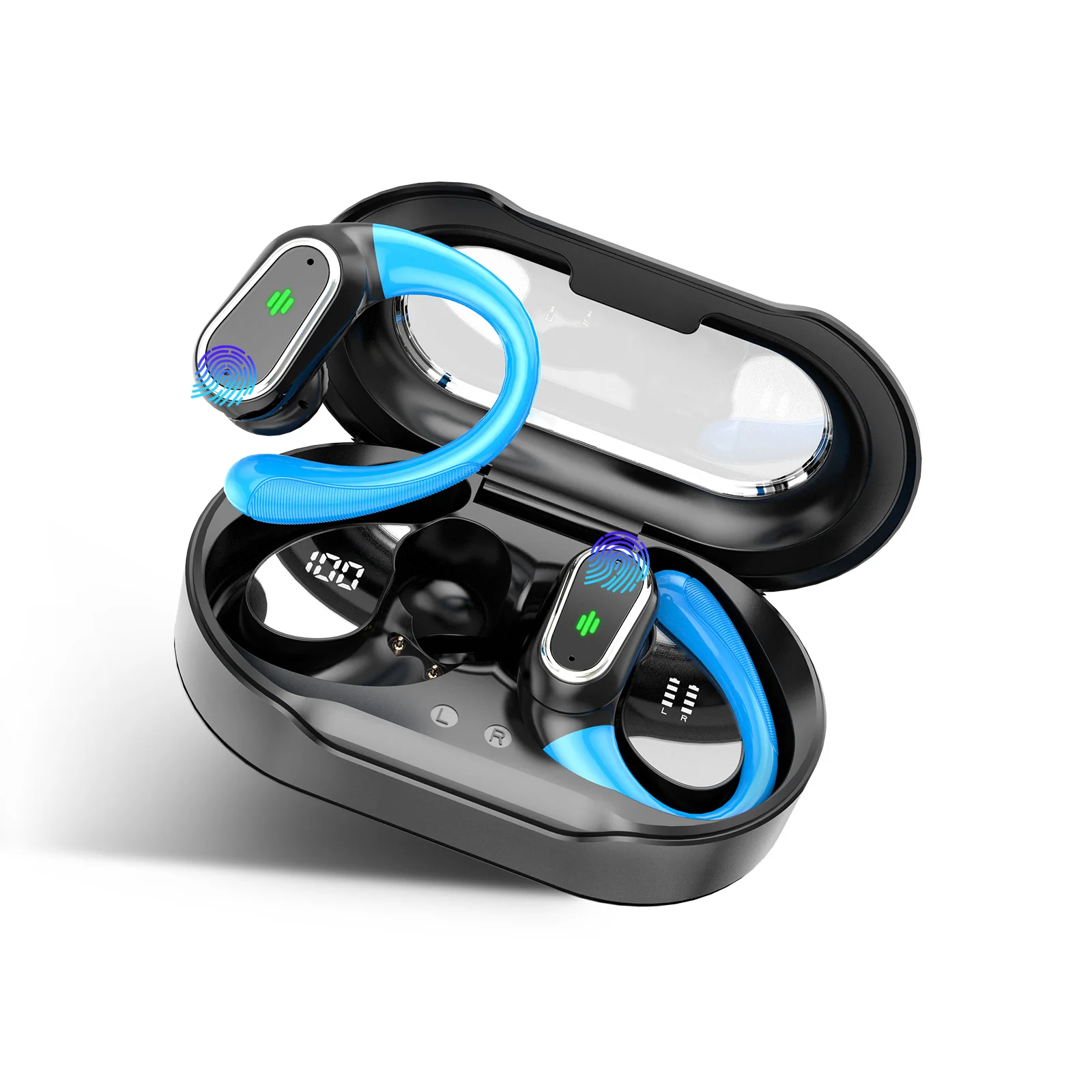 Huien Wireless Earbuds IP7 Waterproof Noise Cancelling Ear buds Bluetooth 5.3 Headphones Sport Hifi Stereo Gaming Earbuds