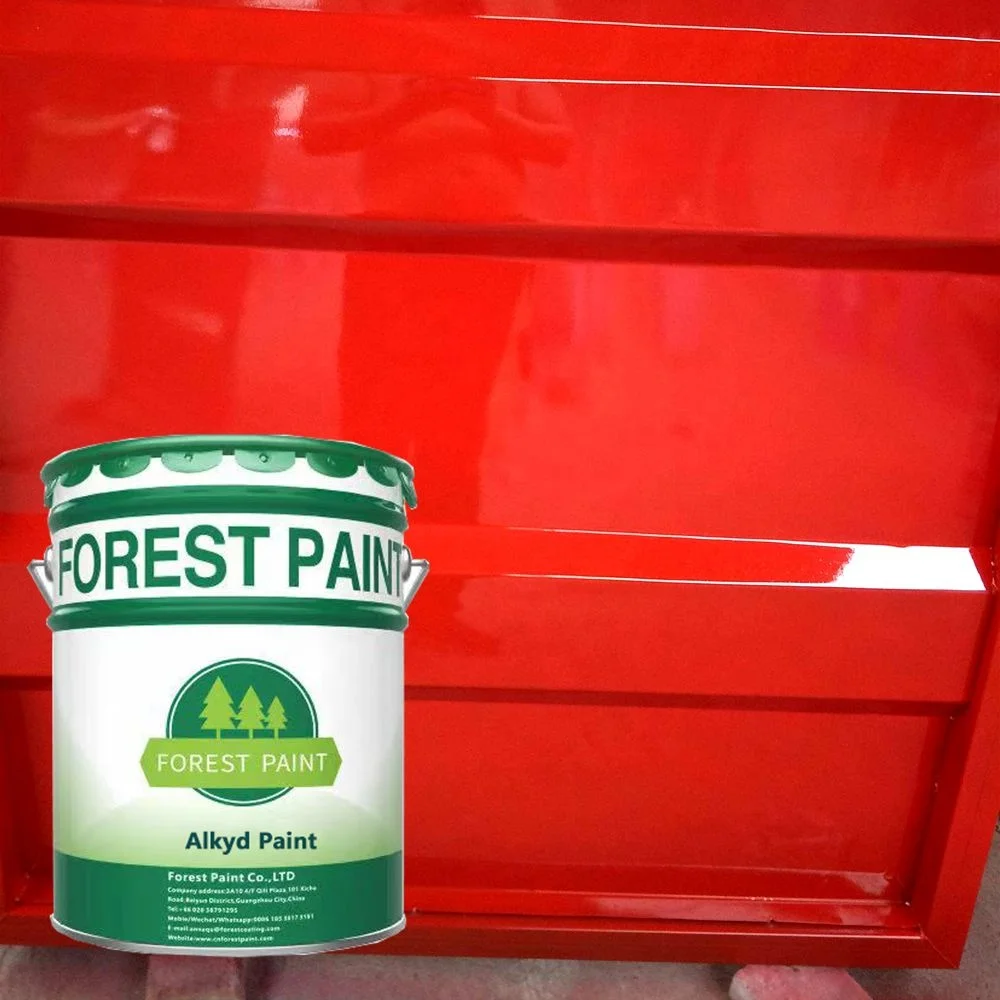 One component alkyd enamel in various colors