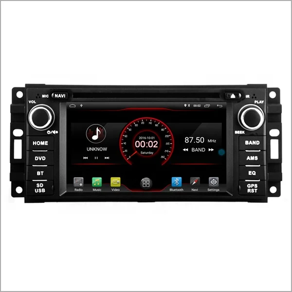 Newnavi 6.2' touch screen 2 din car stereo with gps/steering wheel android 10 car dvd player for Chrysler/Jeep/Dodge cha