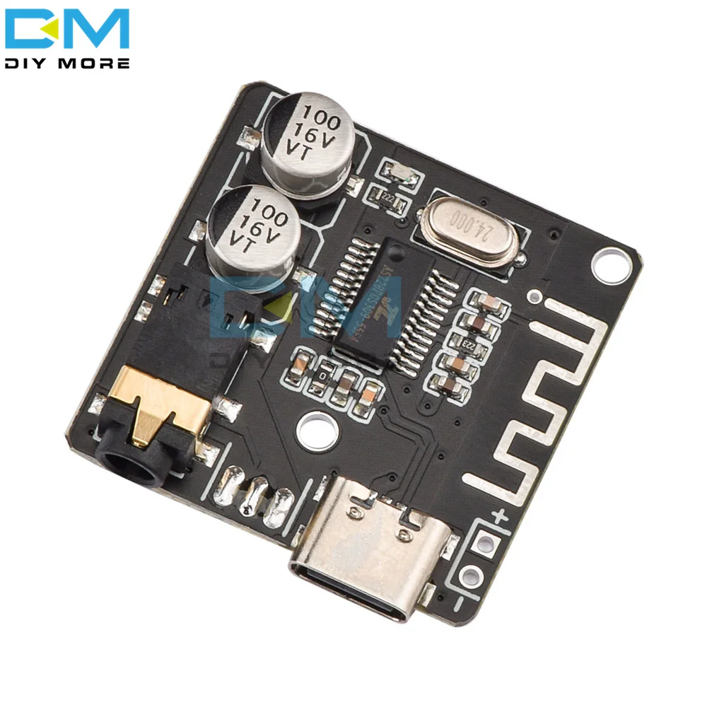 VHM-314 Blue-tooth Decoder Board MP3 Lossless Car Speaker Blue-tooth 5.0 TPYE-C Audio Receiver Board 3.7-5V Stereo Music Module