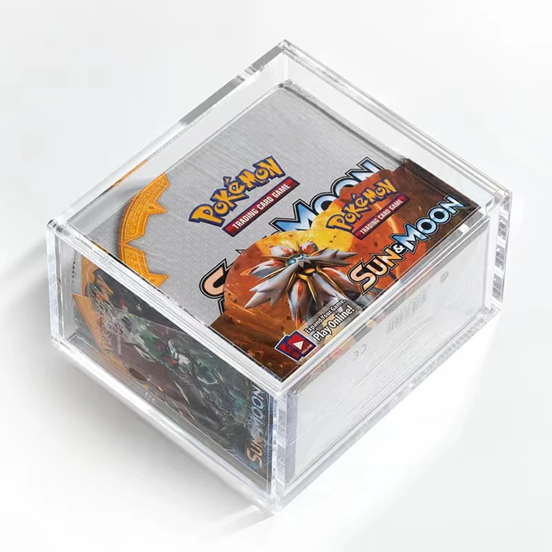 Высококлассный УФ-стойкий сильный магнит Tcg Etb защитная коробка под заказ акриловая квадратный акриловый корпус