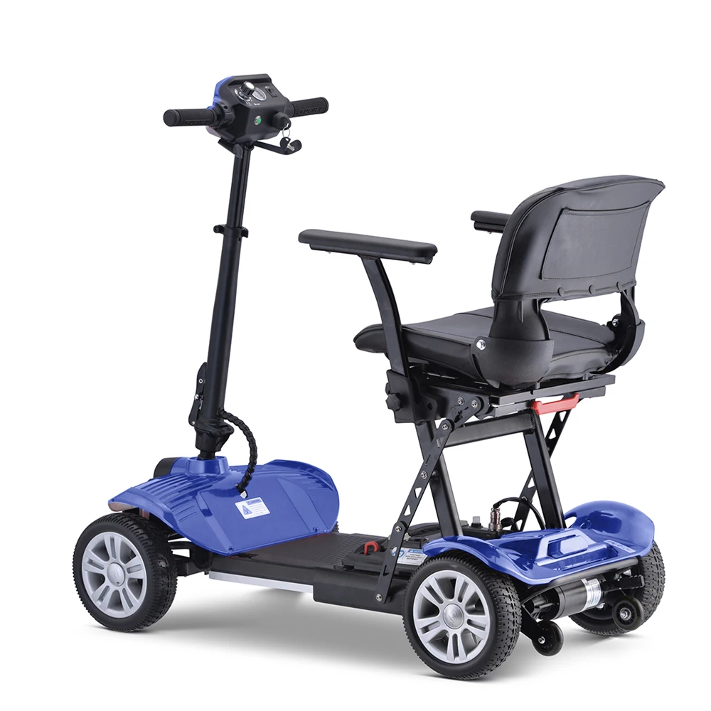 Travel Portable 4 Wheel Electric Folding Mobility Scooter Elderly Friendly Lightweight Mobility Scooter