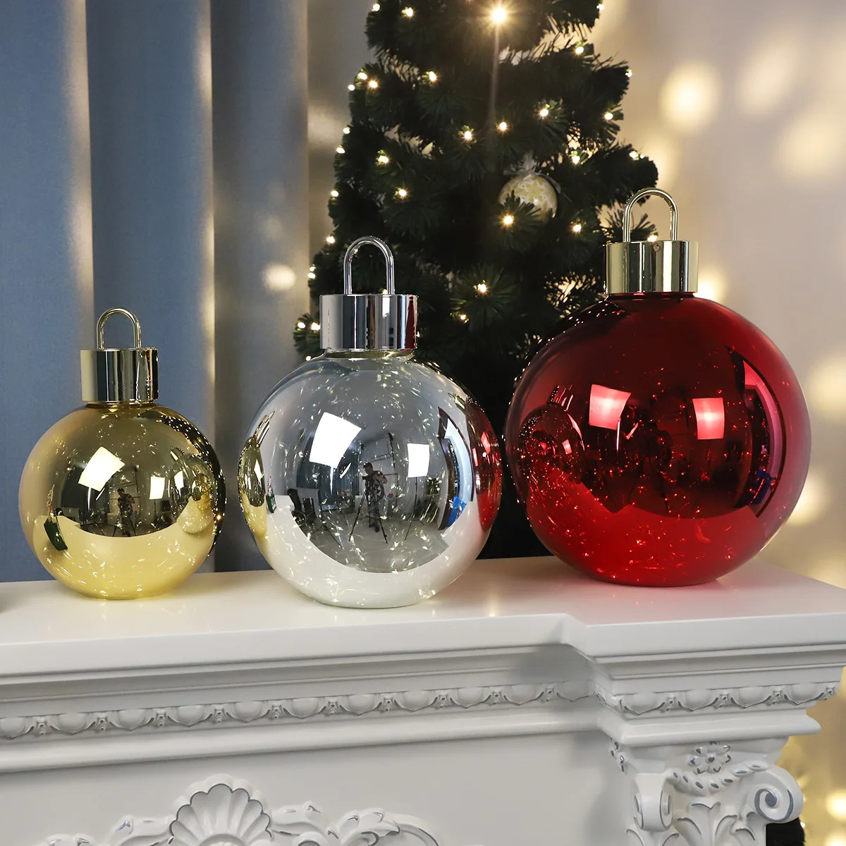 natural christmas decorations ball christmas decoration ball large glass xmas ball ornaments