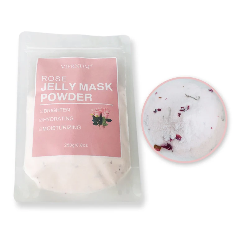 OEM ODM private label lavender rose green tea turmeric aloe 24k gold lemon jelly face mask  powder jelly facial mask