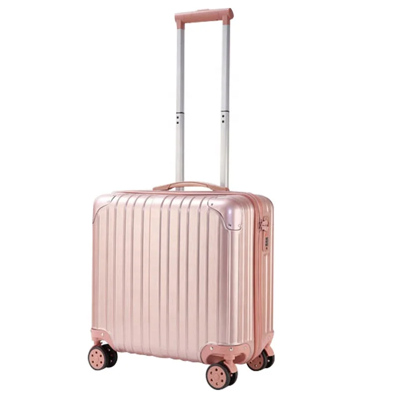 high quality 18Inch abs pilot luggage hard cabin suitcase boarding trolley bag