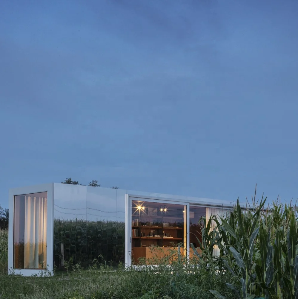 Iron structure movable light steel frame house bungalow luxury villa resort holiday hotel real estate prefab house