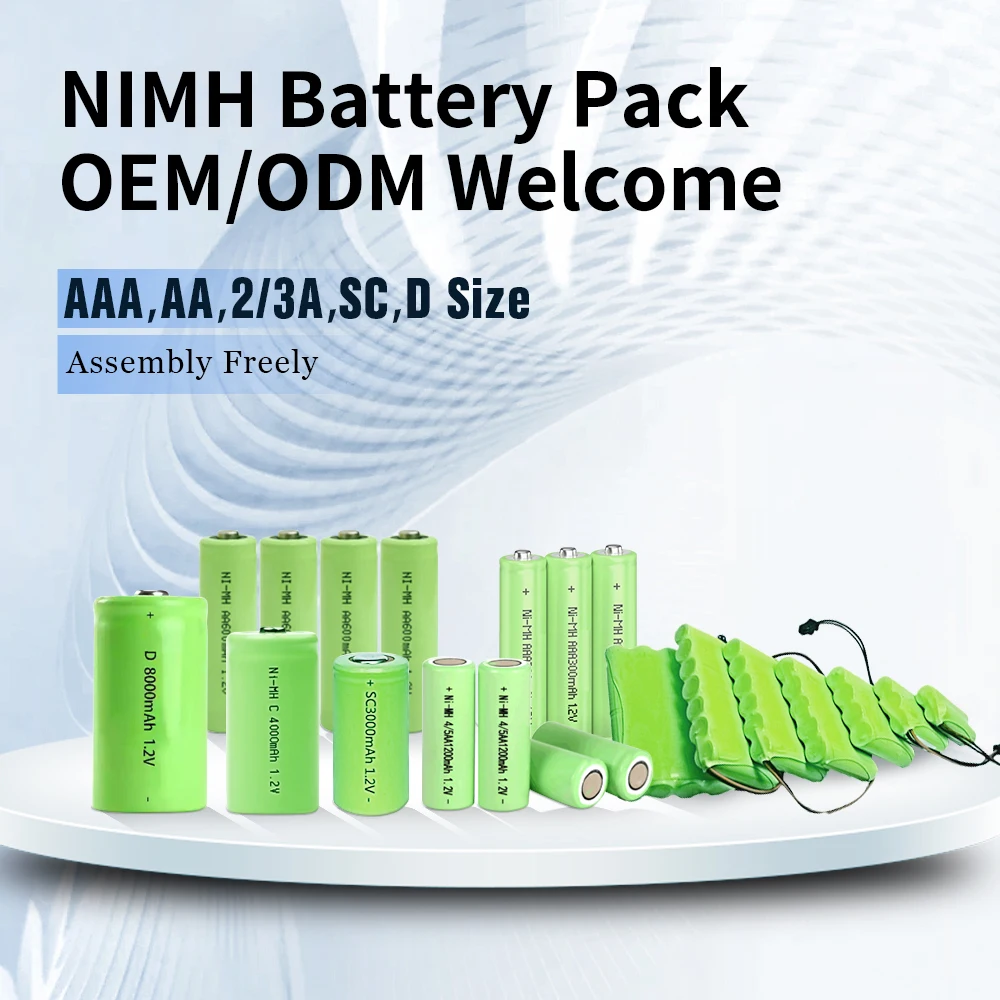Jieyo NiMh Battery Size AA 4.8v 2200mah Ni-mh Rechargeable Batteries Pack For Pistols Airsoft