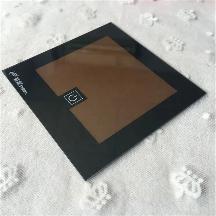 Glass factory customized 2mm Clear Tempered Silk screen tempered Glass
