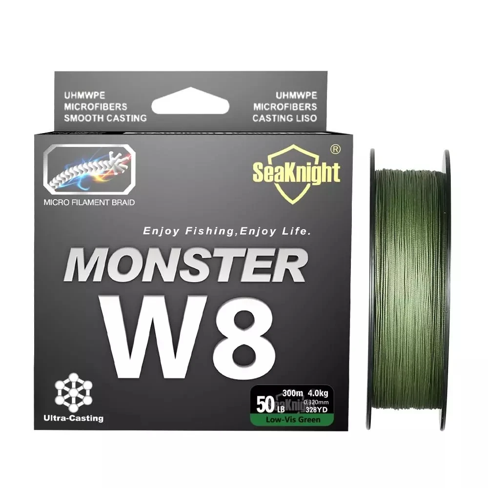 SeaKnight 500M / 546YDS MS Series W8 Braided Fishing Lines 8 Weaves Wire Smooth PE Multifilament Line for Sea Fishing 20-100LB