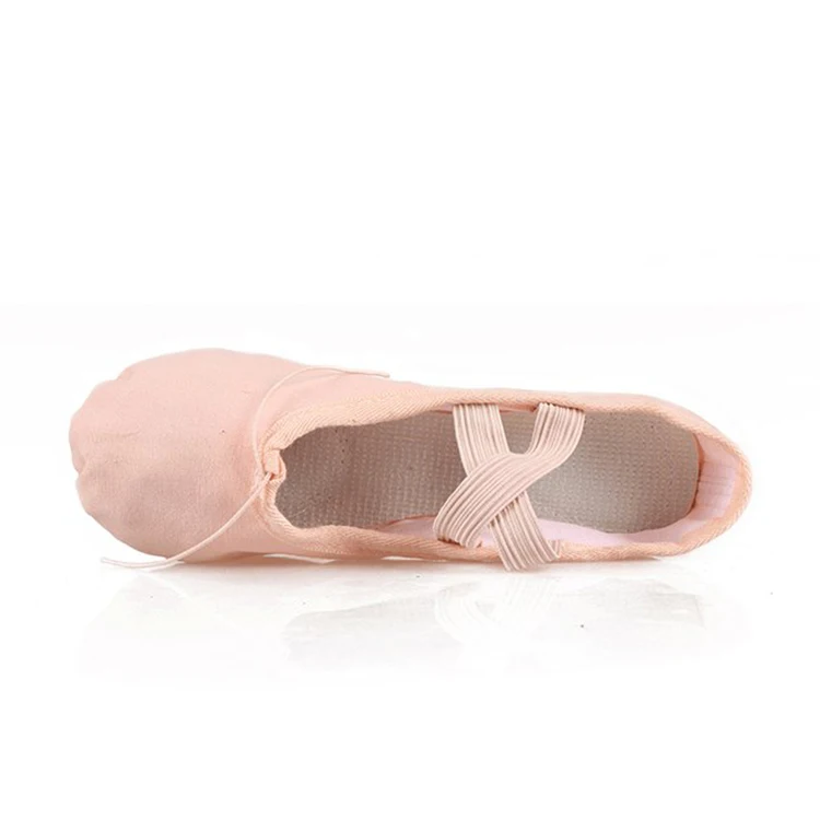 Wholesale All Size Gymnastics Girls Ballerina Soft Bandage Fancy Ballet Flat Ballerina Shoes Women Dance
