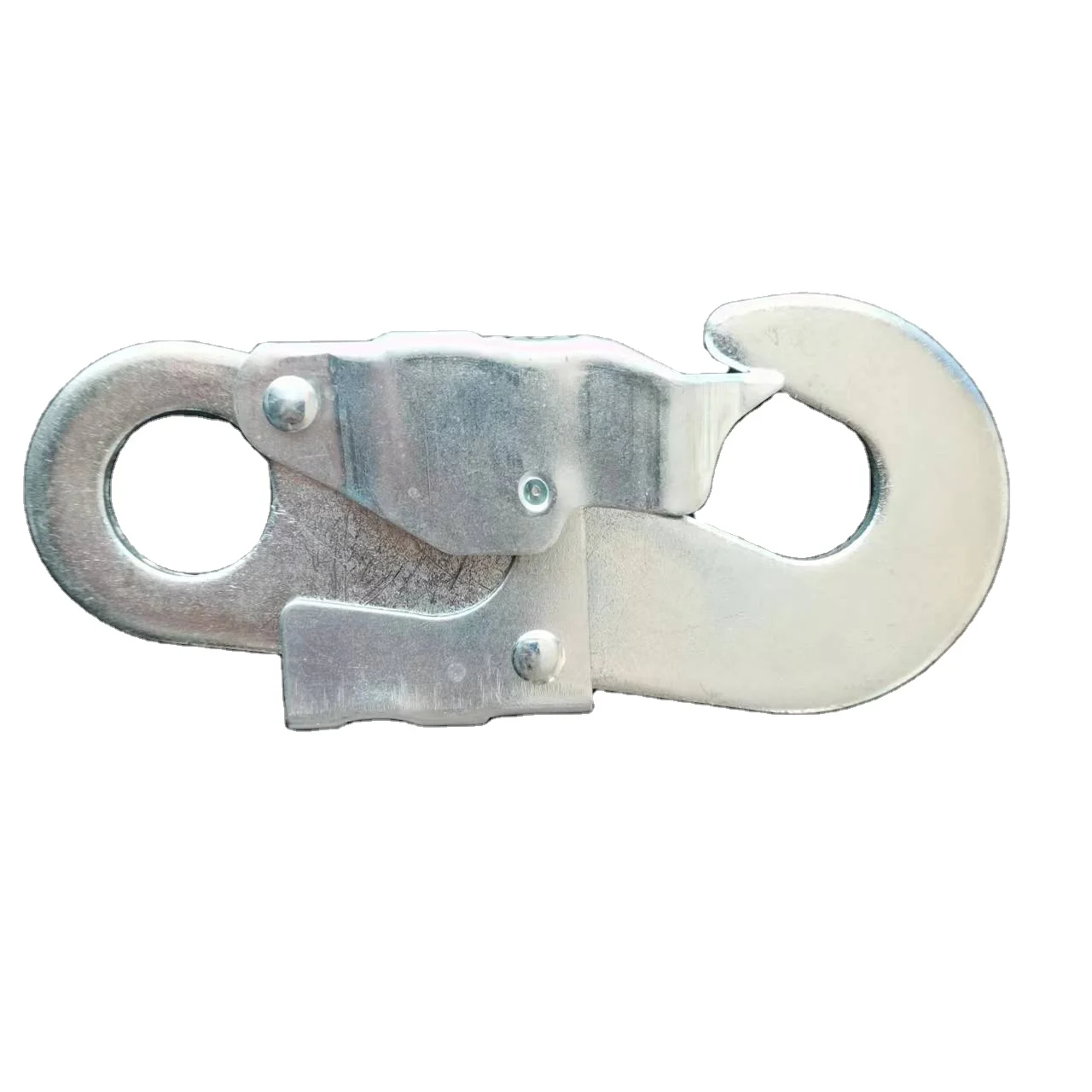 arnes de seguridad Safety Rope Hook Custom Forged Steel Fall Protection Equipment Metal Double Action Stamped Snap Hook