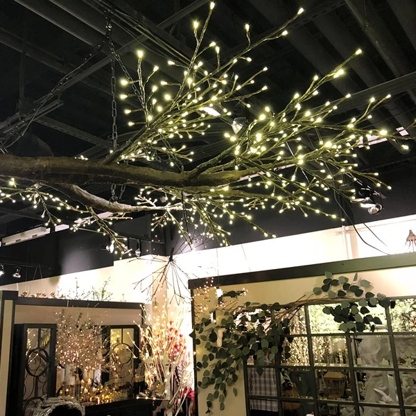 Artificial tree branch chandeliers restaurant hotel loft  tree branch lighting pendant light