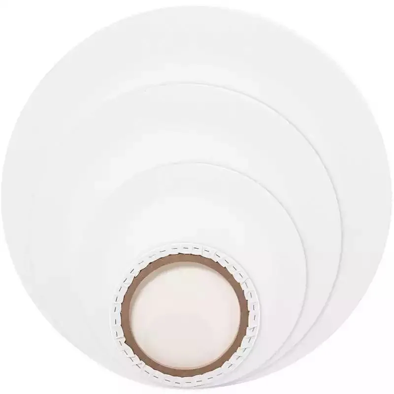 High Quality Wooden Round Canvas Fine Art Oil Painting Canvas Board for Painting Blank