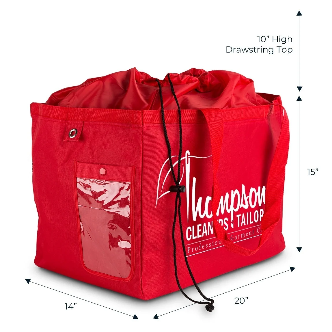 Square Custom Large Wash and Fold Industrial commercial hotel nylon laundry bags drawstring for clothes with logo strap