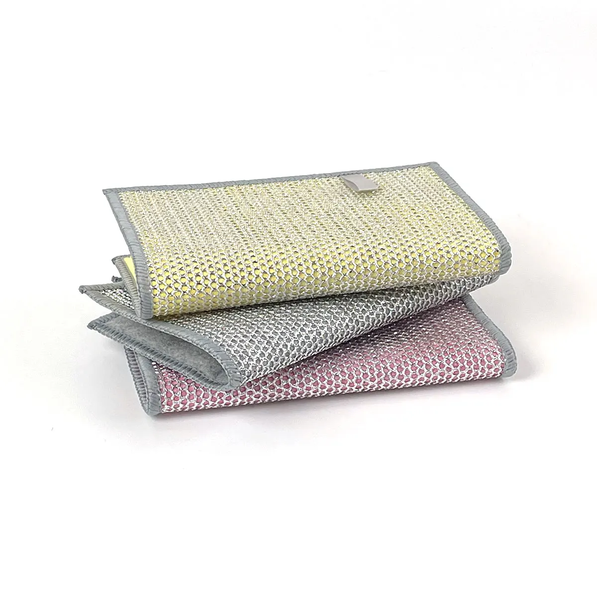 KILINE Double-Sided Multi-Color Cleaning Cloth for Kitchen & Bathroom Tough Stains & Grime Removal Heavy-Duty Detergent