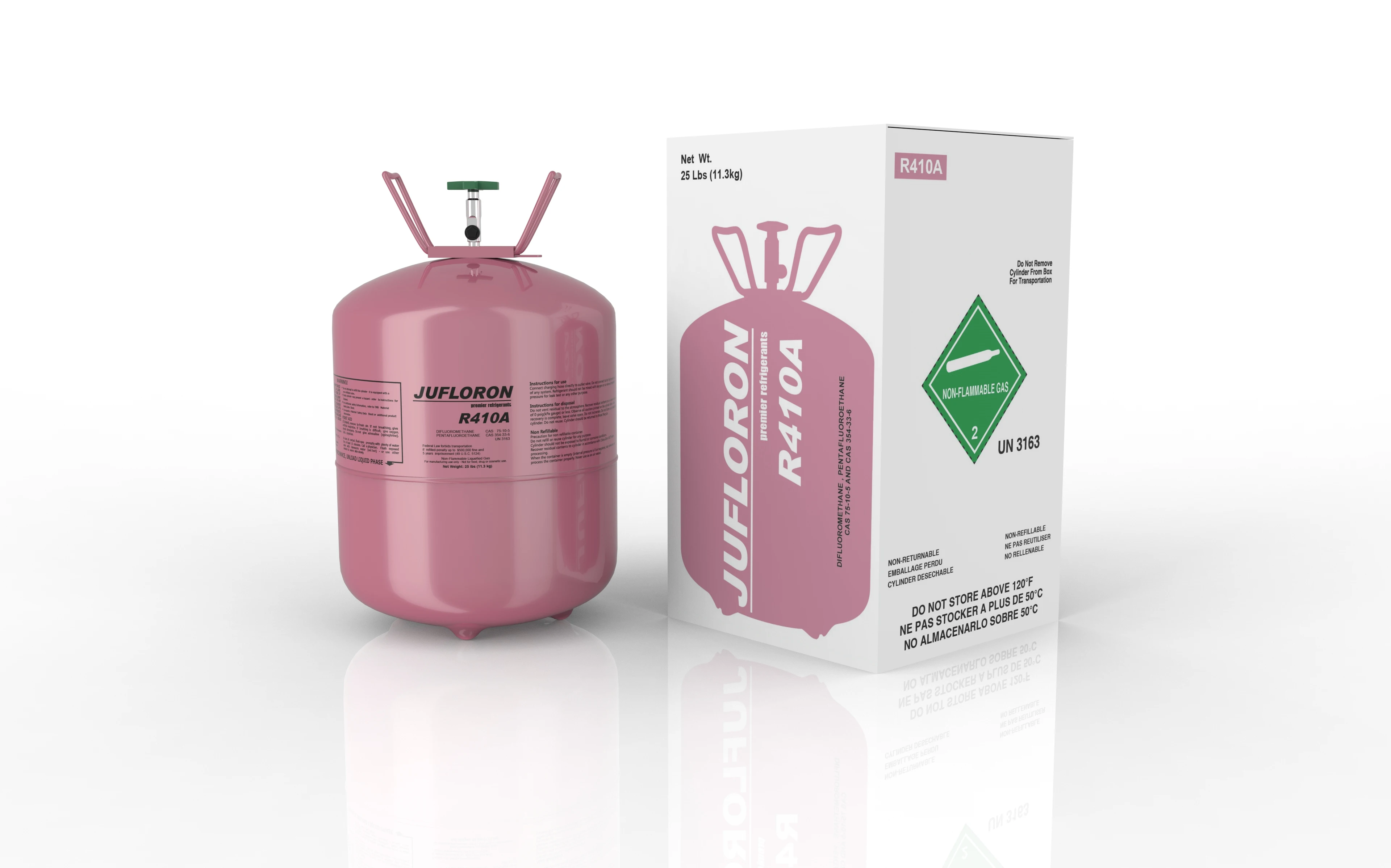 Factory Supply 99.9% Purity 11.3kg R410 Refrigerant R410a For Air Condition