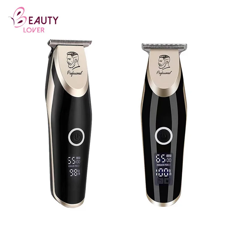 Champagne Gold Electric Rechargeable Hair Trimmer Hair Cutter Clipper