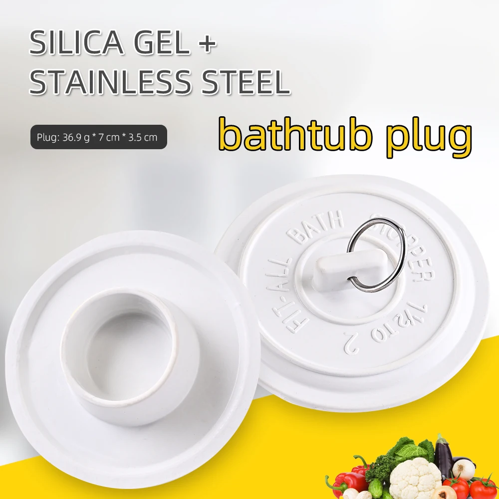 Direct Sink Bathtub water waste drainer  filter Drain rubber Plug With circle  rubber sink plug