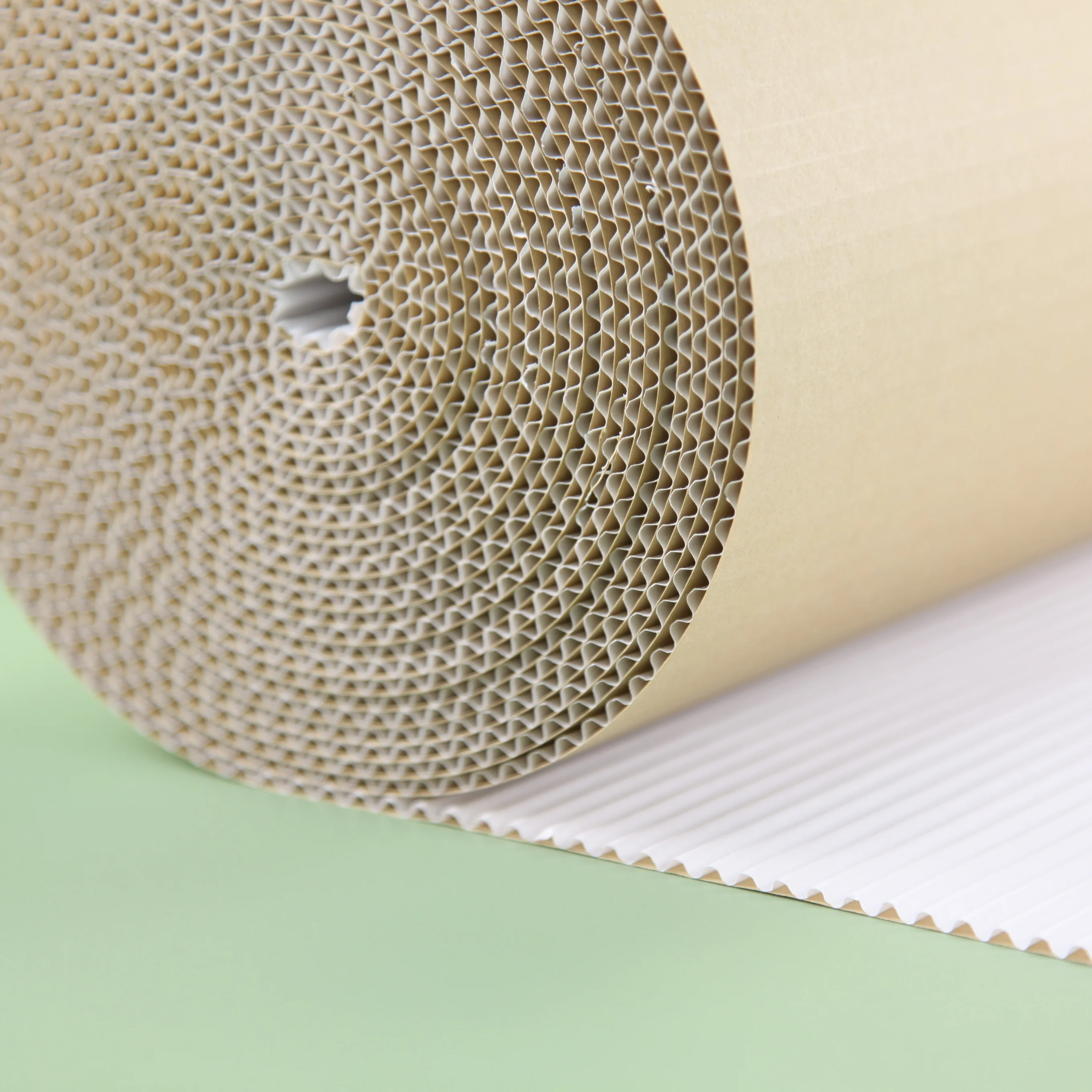 Custom Gifts Wrapping Value Packing Fully Recyclable Paper Roll Brown Corrugated Kraft Paper Roll For Packaging Postal Shipping