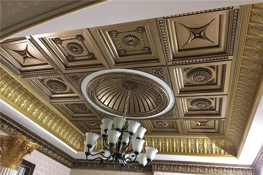 Office building kitchen decoration material building renovation rose medallion polyurethane PU foam ceiling medallion