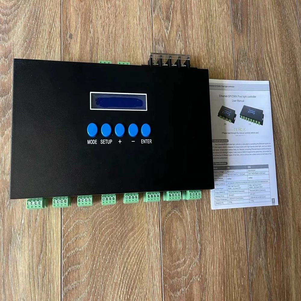 BC-216 artnet to SPI controller for rgbw led strip pixel led controller dmx rgb controller