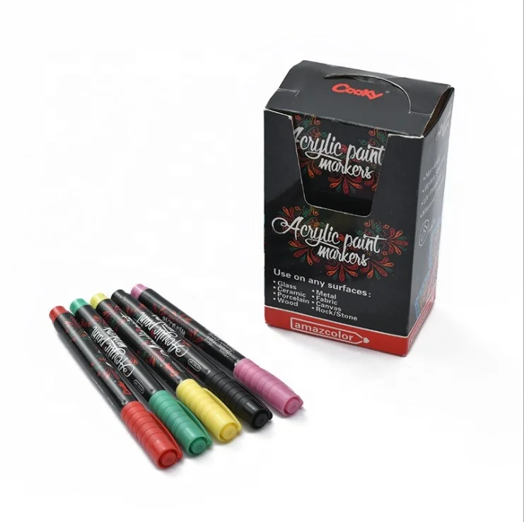 Paint Water Based Acrylic Markers Pens Any Surface Rock Glass Ceramic set