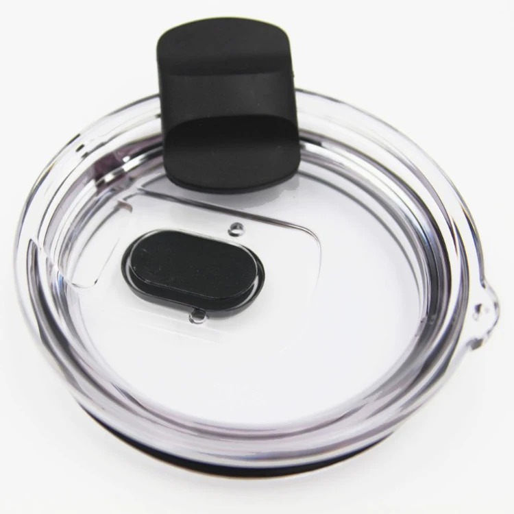 Wholesale 20oz 30oz Magnetic Suction Tumbler Lid High Quality BPA Free Clear Plastic Lid