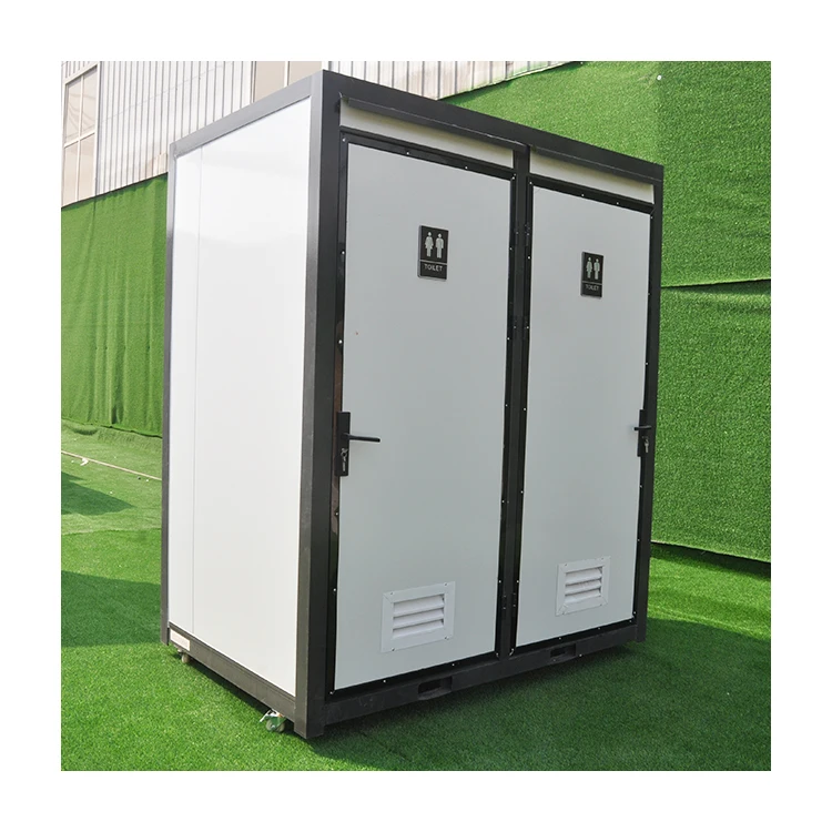 Custom Outdoor Prefab Mobile Portable Single And Double Public Toilet