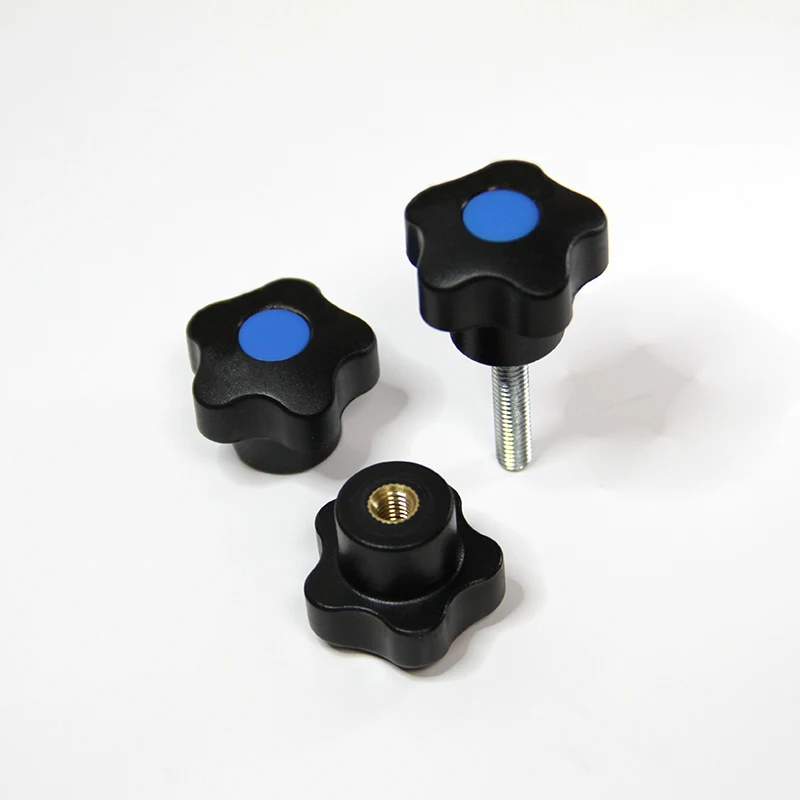 HZ.102008 ABS Five star door handle Plastic knob Industrial machinery five flap clamp control handle