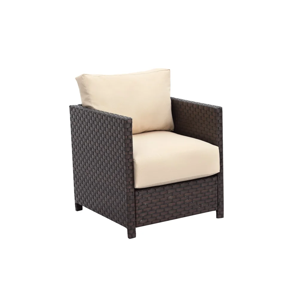 2020 Synthetic PE Rattan Outdoor Sofa Set with Swivel Chair